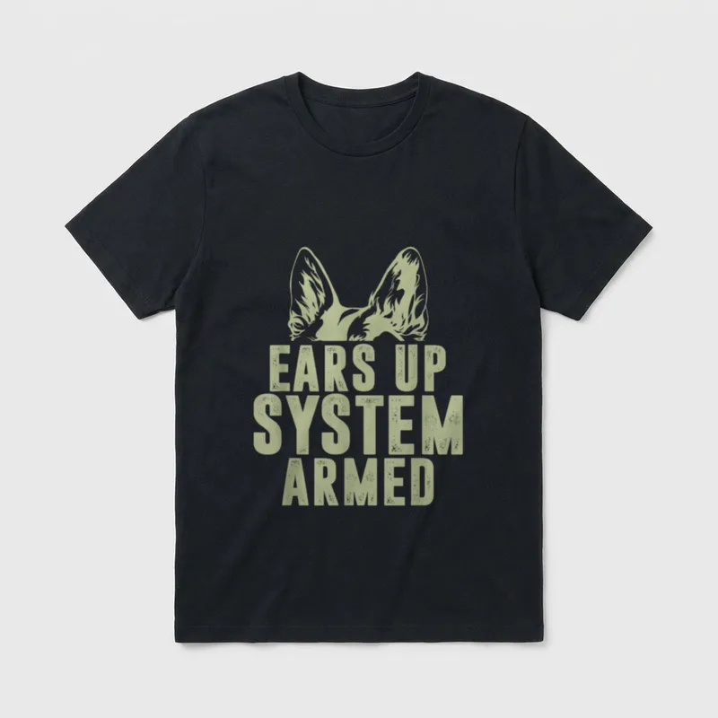Systeme Bewaffnet Deutscher Schäferhund T-Shirt – Klassisches T-Shirt in Schwarz
