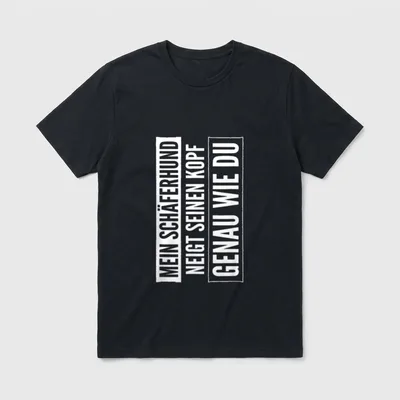 Neigt Kopf Genau Wie T-Shirt – Klassisches T-Shirt in Schwarz