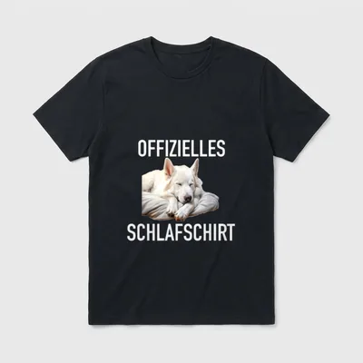 Weißer Schäferhund Hunde Liebhaber Lustiger T-Shirt – Klassisches T-Shirt in Schwarz