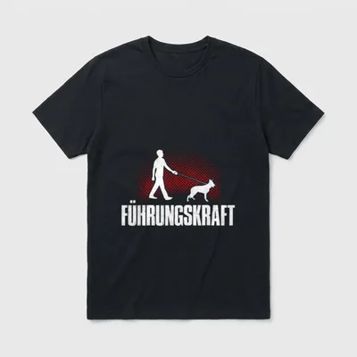 Führungskraft Deutscher Schäferhund Gassi T-Shirt – Klassisches T-Shirt in Schwarz