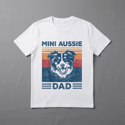 Kleiner australischer Dad Ever T-Shirt – Klassisches T-Shirt in Schwarz