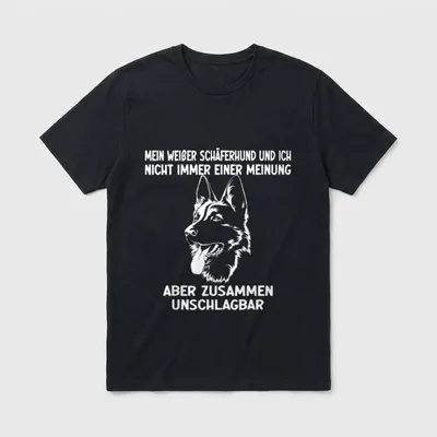 Weiße Schäferhunde sind unschlagbar T-Shirt – Klassisches T-Shirt in Schwarz