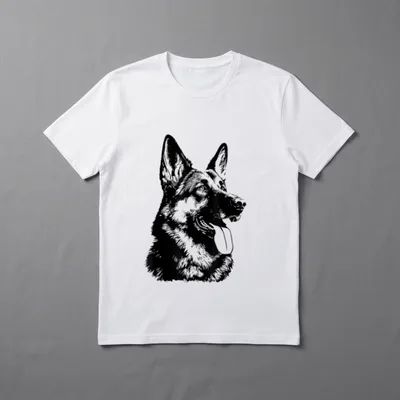 Der treue Deutsche Schäferhund T-Shirt – Klassisches T-Shirt in Schwarz