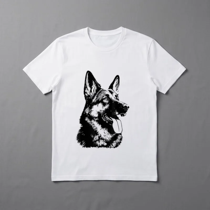 Der treue Deutsche Schäferhund T-Shirt – Klassisches T-Shirt in Schwarz