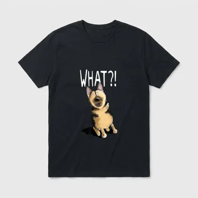 What Deutscher Schäferhund DSH T-Shirt – Klassisches T-Shirt in Schwarz