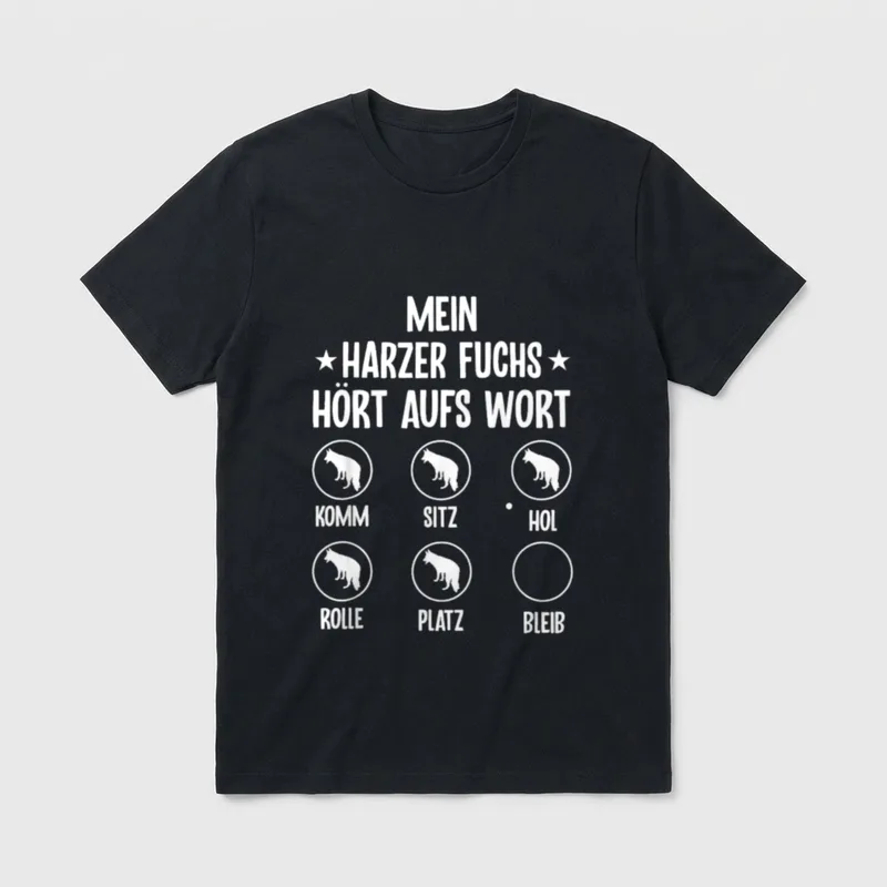 Harzer Fuchs Altdeutscher Hütehund T-Shirt – Klassisches T-Shirt in Schwarz