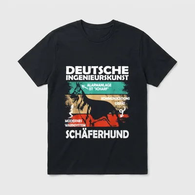 Lustiges Hundebesitzer Hunde Deutscher T-Shirt – Klassisches T-Shirt in Schwarz