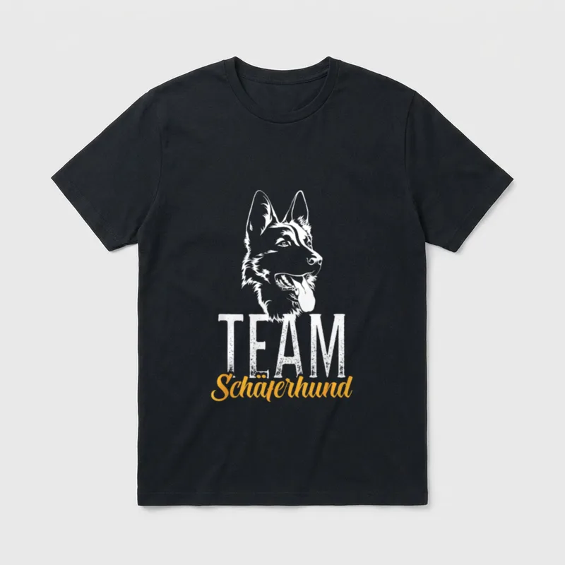 Schäferhund Hunde Hundesport Hundeliebhaber T-Shirt – Klassisches T-Shirt in Schwarz