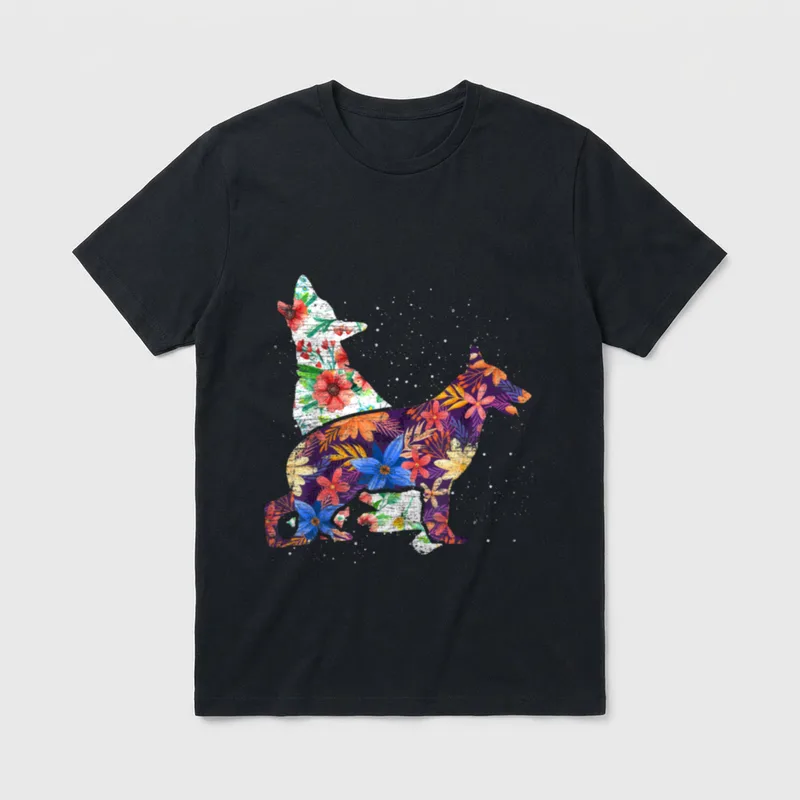Vintage Deutscher Schäferhund T-Shirt 0212 – Klassisches T-Shirt in Schwarz