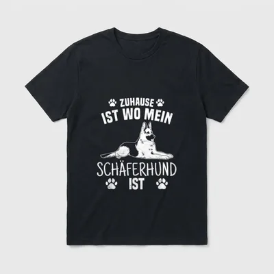 Deutscher Schäferhund Mama German T-Shirt – Klassisches T-Shirt in Schwarz