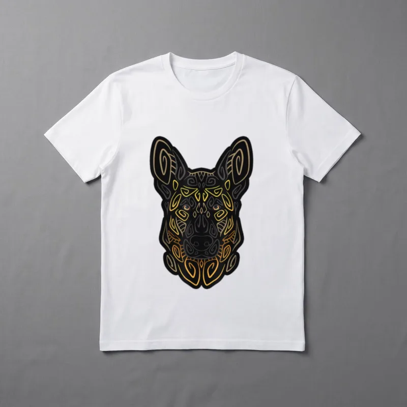 Deutscher Schäferhund T-Shirt 0219 – Klassisches T-Shirt in Schwarz