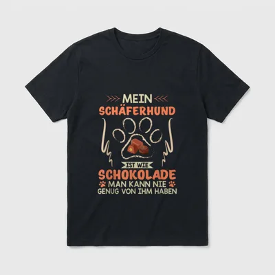 Deutscher Schäferhund Schäferhund Mama T-Shirt 0223 – Klassisches T-Shirt in Schwarz