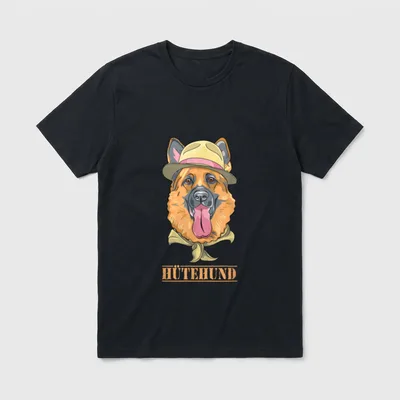 Deutscher Schäferhund Deutschen Schäferhund T-Shirt 0225 – Klassisches T-Shirt in Schwarz