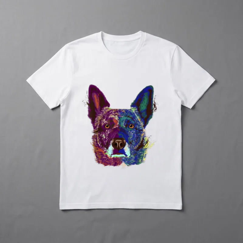 Splash Dutch Shepherd Hund T-Shirt – Klassisches T-Shirt in Schwarz