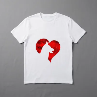 German Shepherd Love Valentinstag T-Shirt – Klassisches T-Shirt in Schwarz