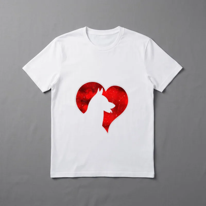 German Shepherd Love Valentinstag T-Shirt – Klassisches T-Shirt in Schwarz