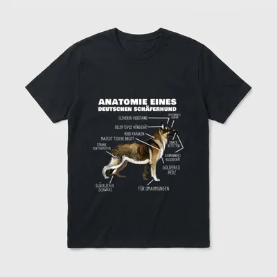 Deutscher Schäferhund altdeutscher Hundebesitzer T-Shirt – Klassisches T-Shirt in Schwarz