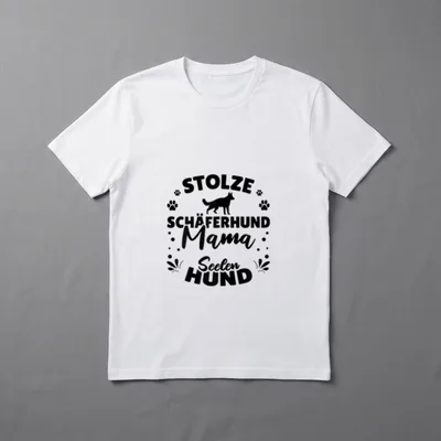 Stolze Schäferhund Mama Hundebesitzer T-Shirt – Klassisches T-Shirt in Schwarz