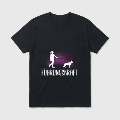 Führungskraft Deutscher Schäferhund Gassi Frauchen T-Shirt – Klassisches T-Shirt in Schwarz