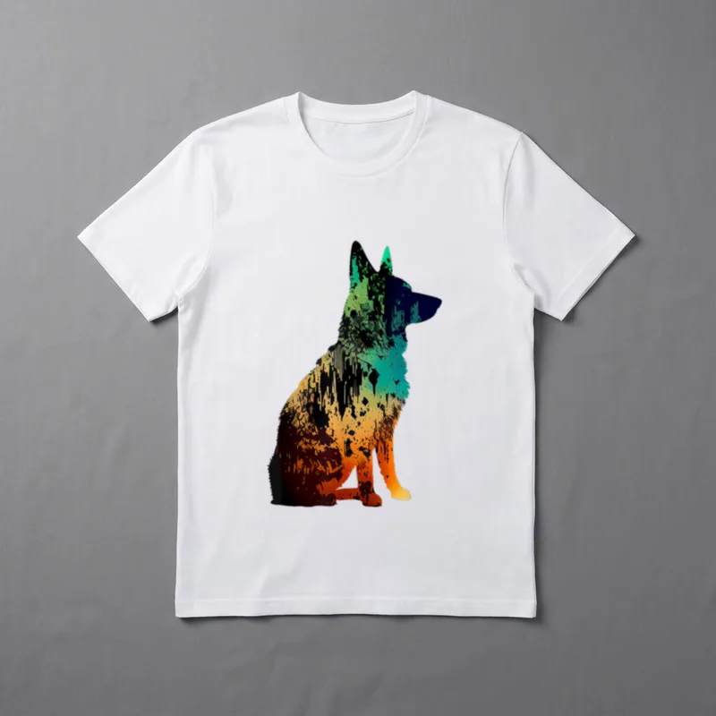 Deutscher Schäferhund T-Shirt 0238 – Klassisches T-Shirt in Schwarz