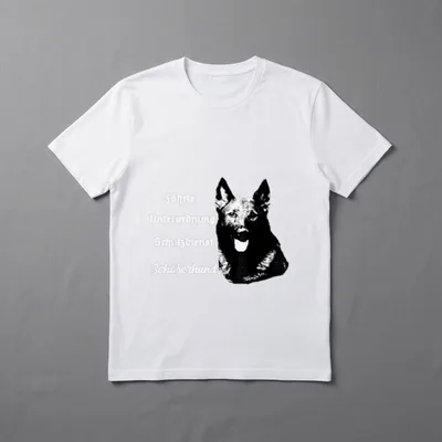 Deutscher Schäferhund,Motiv Hundesport T-Shirt – Klassisches T-Shirt in Schwarz