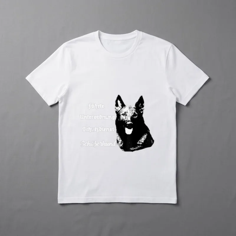 Deutscher Schäferhund,Motiv Hundesport T-Shirt – Klassisches T-Shirt in Schwarz