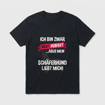 Schäferhund Schäfer Hund Hundehalter T-Shirt – Klassisches T-Shirt in Schwarz