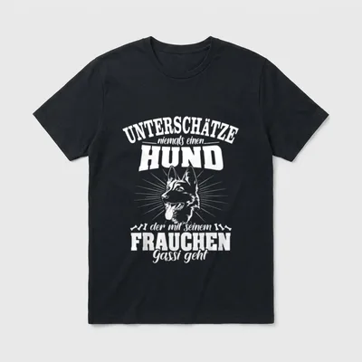 Schäferhund Erziehung Frau Hundebesitzerin T-Shirt – Klassisches T-Shirt in Schwarz