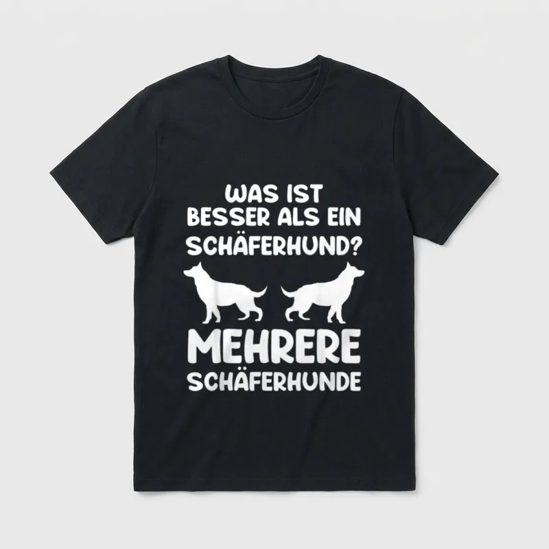 Schäferhund Hundebesitzer Hund Mehrere T-Shirt – Klassisches T-Shirt in Schwarz