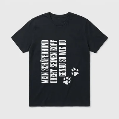 Schäferhund Hundeliebhaber Hundebesitzer Hundeliebe T-Shirt – Klassisches T-Shirt in Schwarz