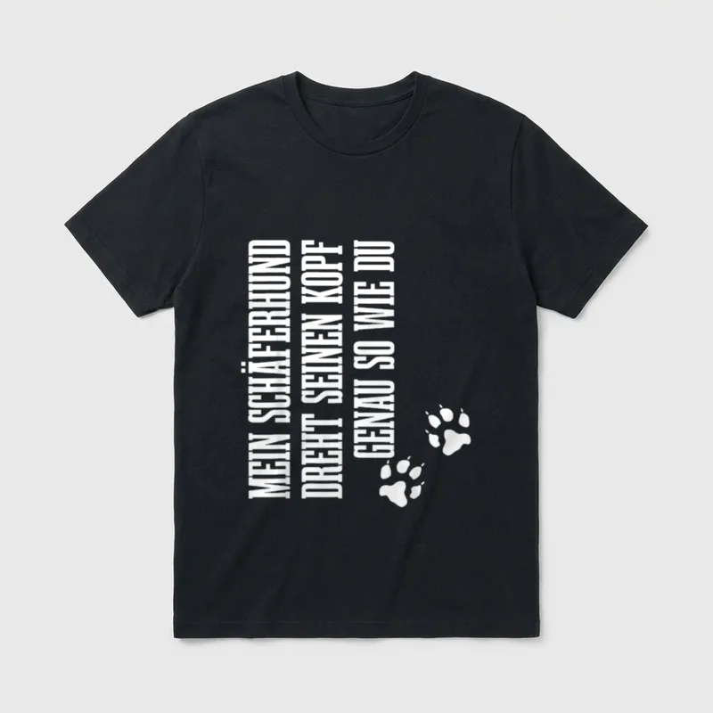 Schäferhund Hundeliebhaber Hundebesitzer Hundeliebe T-Shirt – Klassisches T-Shirt in Schwarz
