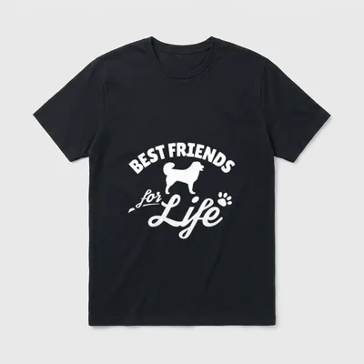 Kaukasischer Schäferhund T-Shirt 0252 – Klassisches T-Shirt in Schwarz