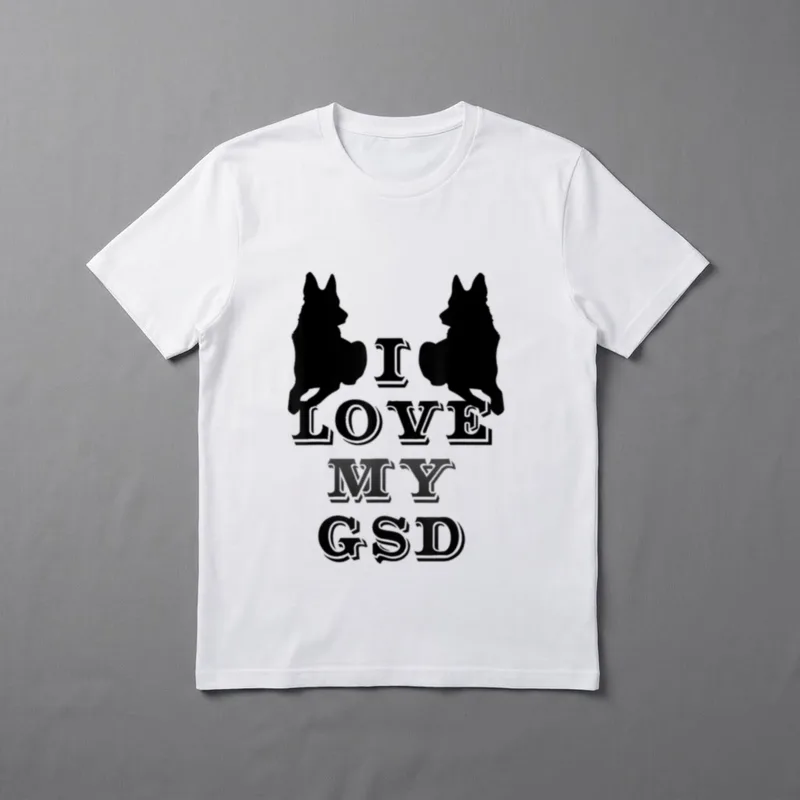 Deutscher Schäferhund für Männer T-Shirt 0262 – Klassisches T-Shirt in Schwarz