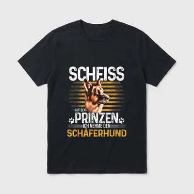 Deutscher Schäferhund Lustig Hunderasse T-Shirt – Klassisches T-Shirt in Schwarz