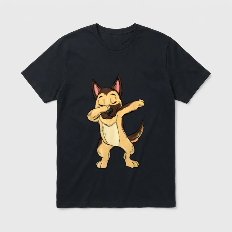 Dabbing Deutscher Schäferhund Dab T-Shirt – Klassisches T-Shirt in Schwarz