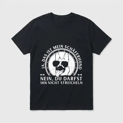 Ja das ist mein Schäferhund T-Shirt – Klassisches T-Shirt in Schwarz