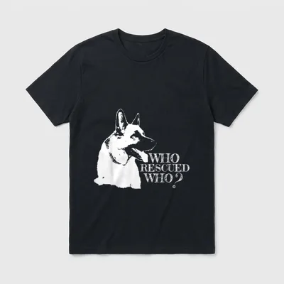 Deutscher Schäferhund T-Shirt 0271 – Klassisches T-Shirt in Schwarz