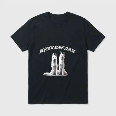 Weißer Schäferhund Berger Blanc T-Shirt – Klassisches T-Shirt in Schwarz