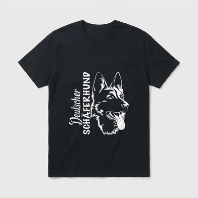 Deutscher Schäferhund Hund Hunderasse T-Shirt – Klassisches T-Shirt in Schwarz