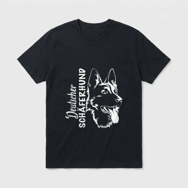 Deutscher Schäferhund Hund Hunderasse T-Shirt – Klassisches T-Shirt in Schwarz