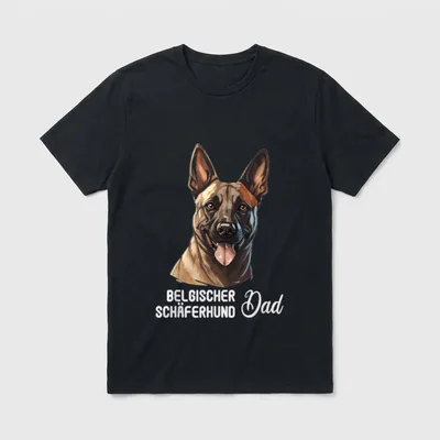 Belgischer Schäferhund Dad Hund T-Shirt – Klassisches T-Shirt in Schwarz