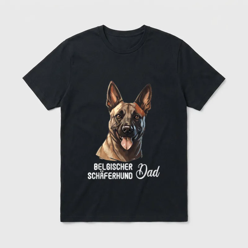Belgischer Schäferhund Dad Hund T-Shirt – Klassisches T-Shirt in Schwarz