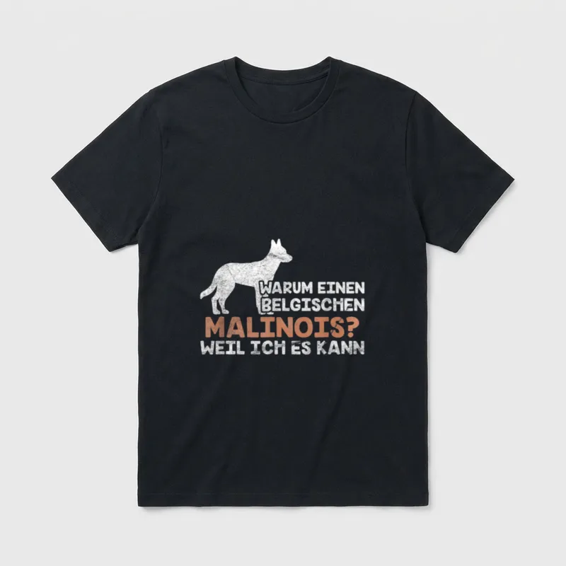 Belgian Malinois Schäferhund T-Shirt 0290 – Klassisches T-Shirt in Schwarz
