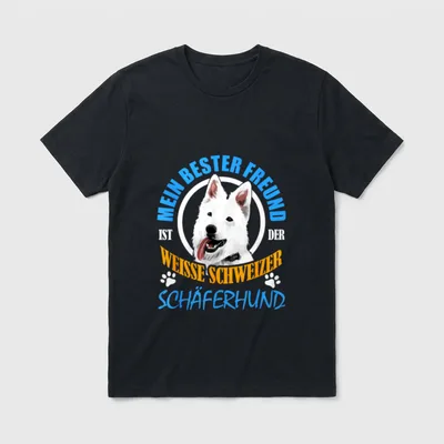Mein bester Freund ist T-Shirt – Klassisches T-Shirt in Schwarz