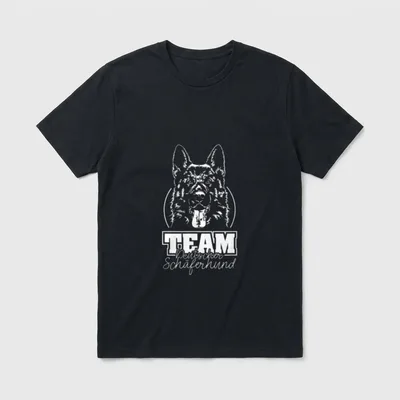 Deutscher Schäferhund IGP Hunde T-Shirt 0295 – Klassisches T-Shirt in Schwarz