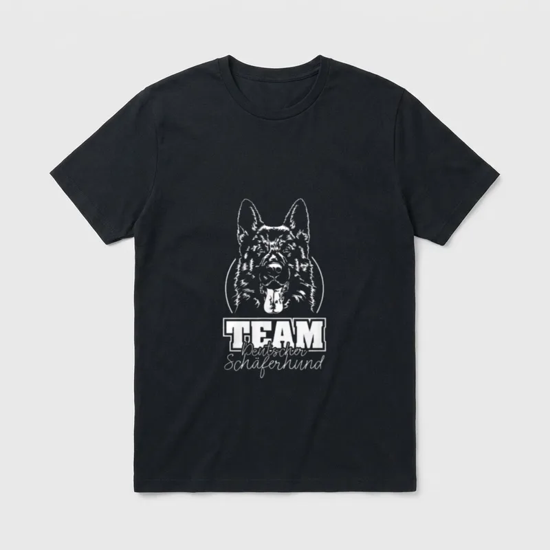 Deutscher Schäferhund IGP Hunde T-Shirt 0295 – Klassisches T-Shirt in Schwarz