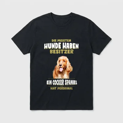 Cocker Spaniel Cocker Spaniel Hund T-Shirt – Klassisches T-Shirt in Schwarz