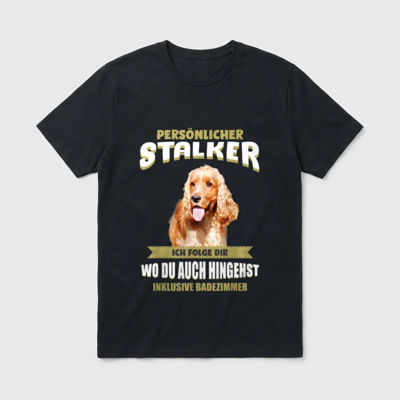Cocker Spaniel Cocker Spaniel T-Shirt 0004 – Klassisches T-Shirt in Schwarz