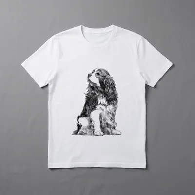 Hund Cavalier King Charles T-Shirt – Klassisches T-Shirt in Schwarz