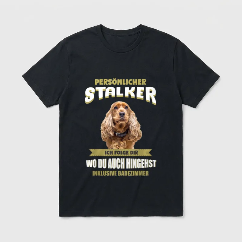 Cocker Spaniel Cocker Spaniel T-Shirt 0007 – Klassisches T-Shirt in Schwarz